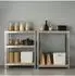 Relaxdays Schwerlastregal 180x60x30cm 500kg silber, 2er-Set (10054208_0)