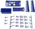 Westfalia Werkzeughalter-Set für Lochplatten, 28-tlg., blau