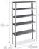 Relaxdays Schwerlastregal Metall, 5 Ebenen, 250kg, 100x185x30cm