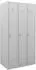 STIER Garderobenspind 3 Abteile, 1800x870x500mm, lichtgrau, abschließbar (905447)