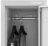 Jan Nowak BARTEK 1 Plus Garderobenschrank, Metall, grau, 2 Fächer (172x29x45cm)