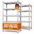Albatros SR2S Schwerlastregal 875kg, 180x90x40cm, 5 Ablagen (SR2S)