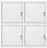 Proregal Schließfachwürfel Cubic 4er-Set, grau, Metall, 35x35x35cm (PR_MRT12-03)