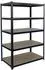 Relaxdays Schwerlastregal 5 Böden 180x100x30cm 875kg schwarz/braun (10052511_8336)