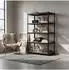 Relaxdays Schwerlastregal 5 Böden 180x100x30cm 875kg schwarz/braun (10052511_8336)