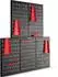 TecTake Jonah Werkzeuglochwand 5-teilig, 200x60cm, schwarz/rot (Jonah)