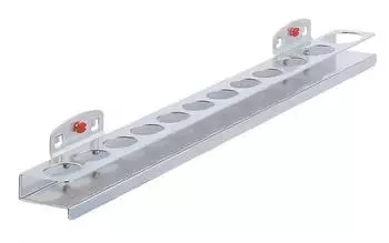 Kappes Nusshalter f&uuml;r Lochplatten, 12 N&uuml;sse, 390x30x45mm
