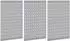 vidaXL Werkzeugwandpaneel 3er-Set grau 150x60cm Stahl (480509)