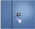 C+P Basis PLUS Spind 3 Abteile, 1850x900x500mm, lichtgrau/blau (088055-30|S10003)