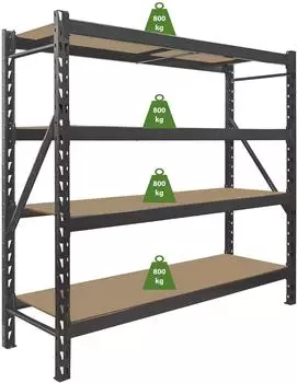 Baumarktplus Emil Schwerlastregal Stahl 180x190x60cm 3200kg (8333)