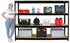 Proregal Dino Schwerlastregal 5-tlg. 180x240x60cm, 450kg Fachlast, schwarz (MRK32-08)