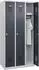 C+P Basis PLUS Spind 3 Abteile, 1850x900x500mm, grau (088055-30|S10001)