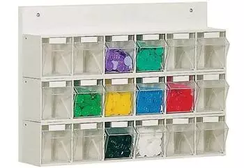 Lockweiler Klarsichtmagazin 18x Gr. B, Kunststoff, wei&szlig; (1551814)
