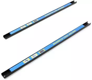 Wiltec Magnetleiste Werkzeughalter Stahl 61cm, 2er-Set (61573)