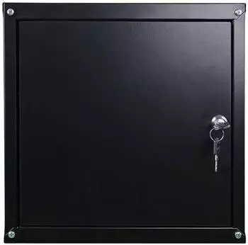 Proregal Cubic Schlie&szlig;fachw&uuml;rfel, Metall, schwarz, 35x35x35cm