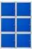 Proregal Schließfachwürfel Cubic 6er-Set, grau-blau, Metall, 35x35x35cm (PR_MRT23-05)