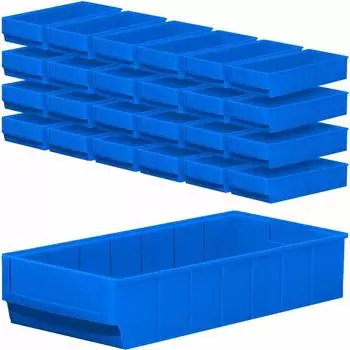 BRB Regalkasten Profi Set 24-teilig, blau, PP, 400x183x81mm (67889)