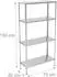 Relaxdays Schwerlastregale 4 Böden, Stahl verzinkt, 150x75x30cm, 160kg, 2er-Set