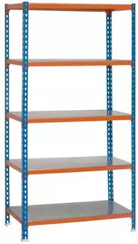 Proregal Big Metal Shark Schwerlastregal 200x120x40cm, 200kg, blau-orange (PR_RS4-15)