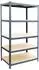 Relaxdays Schwerlastregal 5 Ebenen, 200x100x50cm, 875kg, anthrazit