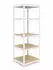 Relaxdays Schwerlastregal 5 Ebenen, 200x80x60cm, 875kg, weiß/braun
