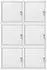 Proregal Cubic XL Schließfachwürfel 6er-Set, grau, Metall, 45x45x45cm (PR_MRT13-05)