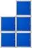 Proregal Schließfachwürfel Cubic 5er-Set, grau-blau, Metall, 35x35x35cm (PR_MRT23-04)