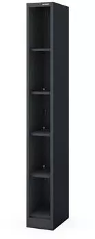 Jan Nowak TIM Metallregal schmal, anthrazit, 25x195x40cm