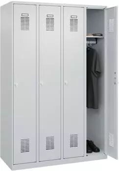 C+P Basis PLUS Garderobenschrank 4 Abteile, 1200x1850x500mm (088055-40)