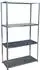Relaxdays Schwerlastregal Metall 4 Ebenen, 75x145x30cm