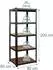 Relaxdays Schwerlastregal 5 Böden 500kg, 80x200x60cm, Metall/Holz