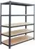 Relaxdays Schwerlastregal 5 Ebenen, 200x120x60cm, 875kg, anthrazit