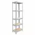 Relaxdays Schwerlastregal 5 Ebenen 875kg, 180x50x30cm, Metall/MDF