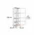 Relaxdays Schwerlastregal 5 Ebenen 875kg, 180x50x30cm, Metall/MDF