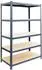 Relaxdays Schwerlastregal 5 Ebenen, 200x100x60cm, anthrazit, 875kg Traglast