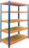 Relaxdays Schwerlastregal 5 Ebenen, 200x100x60cm, 875kg, Metall/MDF (10010342)