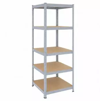 Relaxdays Schwerlastregal 5 B&ouml;den, 875kg, 200x60x60cm, Stahl/MDF