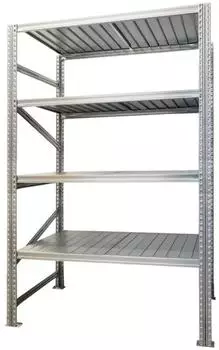 Proregal Proximo Fachbodenregal Stecksystem, 200x120x32cm, 5 Ebenen, 200kg (PR_RME1-37)