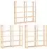 vidaXL Lagerregale 5 Böden, 3 Stk., 170x38x170cm, Kiefernholz, 500kg