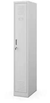 Jan Nowak KACPER II 1 Plus Metall-Spindschrank, grau, 180x30x50cm