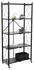 Proregal KLAP Klappregal mit Rollen, 5 Böden, 167x72x34cm, schwarz (RST46-03)