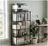 Relaxdays Metallregal 5 Ebenen 56x160x35cm 175kg schwarz