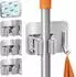 ECENCE Gerätehalter selbstklebend, Edelstahl, silber, 4er-Set