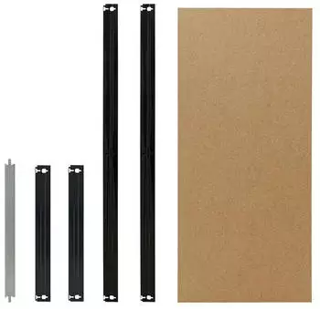 Shelfplaza BLACK HDF-Boden Set 50x60cm schwarz, 175kg Traglast (413CG5060)