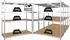Proregal Taurus XL Schwerlastregal 5er-Set, verzinkt, 180x160x60cm, 250kg Fachlast (PR_MRD22-04)
