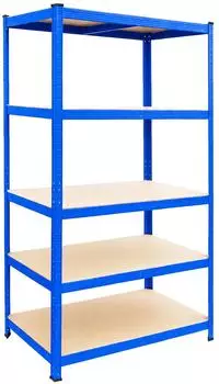 Relaxdays Schwerlastregal 5 B&ouml;den, 875kg, 100x200x50cm