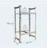 Relaxdays Reifenregal Stecksystem Stahl, 100x60x35cm, 150kg/Ebene