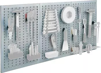 K&uuml;pper Stahlblech-Lochwand 120 x 60 cm (3-tlg.)