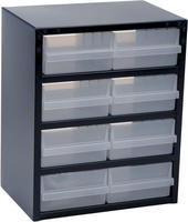 Raaco Schubladen-Magazin Typ 8-2 357 x 255 x 435 mm mit 8 Schubladen, blau - 137584