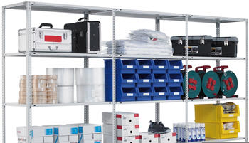 SCHULTE Lagertechnik SCHULTE Schraubsystem Grundregal - 2000x1000x 800 mm, Typ 150 kg (10780)